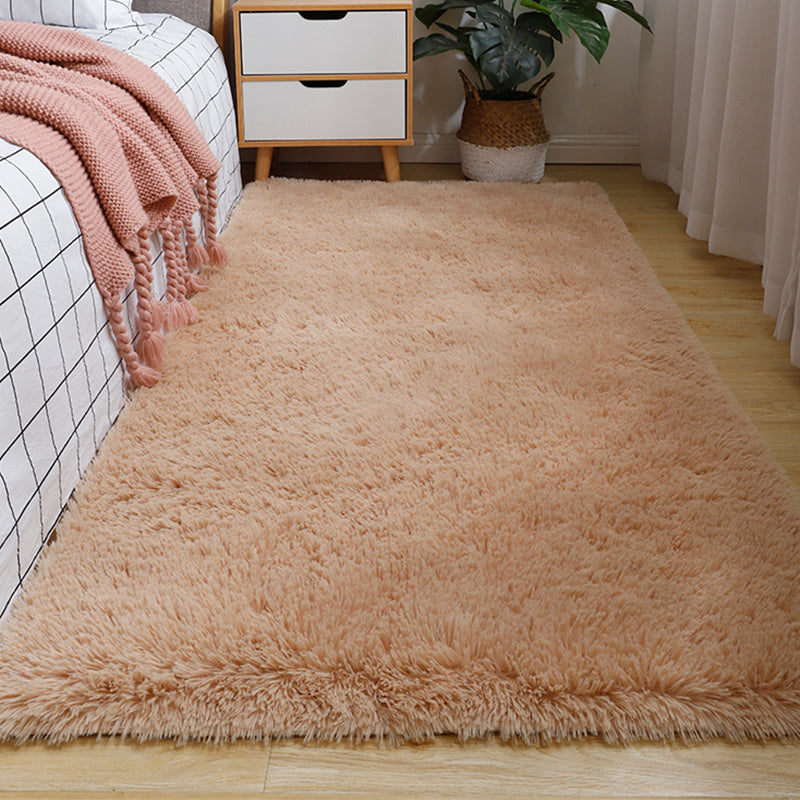 Mehrfarbiger, einfacher Teppich, einfarbiger Polypropylen-Teppich, rutschfeste Unterseite, haustierfreundlicher Innenteppich für Schlafzimmer
