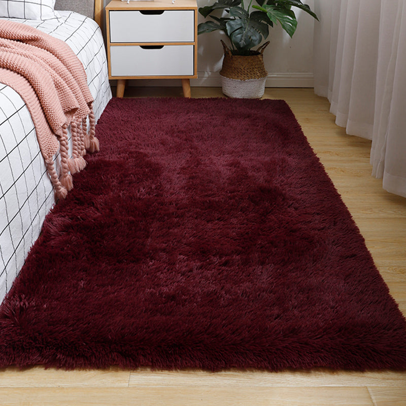 Mehrfarbiger, einfacher Teppich, einfarbiger Polypropylen-Teppich, rutschfeste Unterseite, haustierfreundlicher Innenteppich für Schlafzimmer