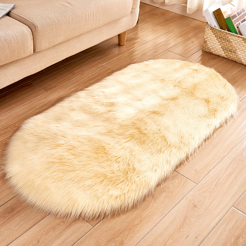 Alfombra simple para sala de estar, alfombra interior de color sólido multicolor, respaldo antideslizante, alfombra de área de fácil cuidado