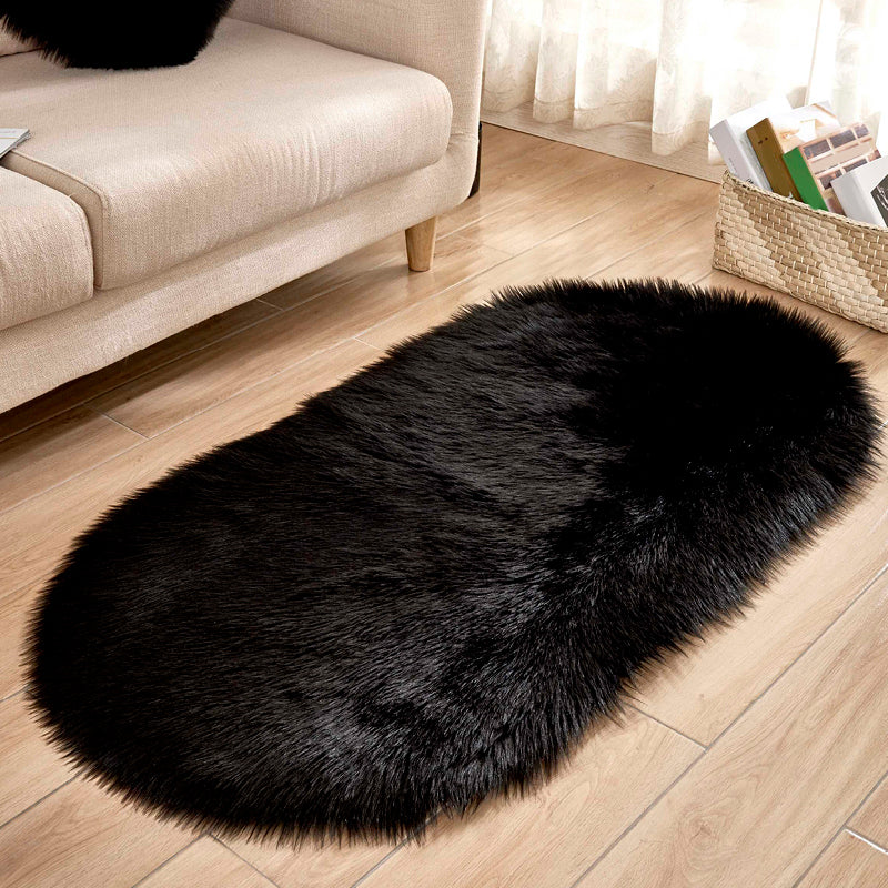 Alfombra simple para sala de estar, alfombra interior de color sólido multicolor, respaldo antideslizante, alfombra de área de fácil cuidado