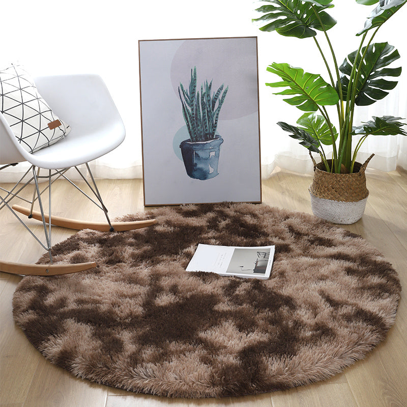 Casual Bedroom Rug Multi Colored Polyster Indoor Rug Non-Slip Backing Easy Care Washable Carpet