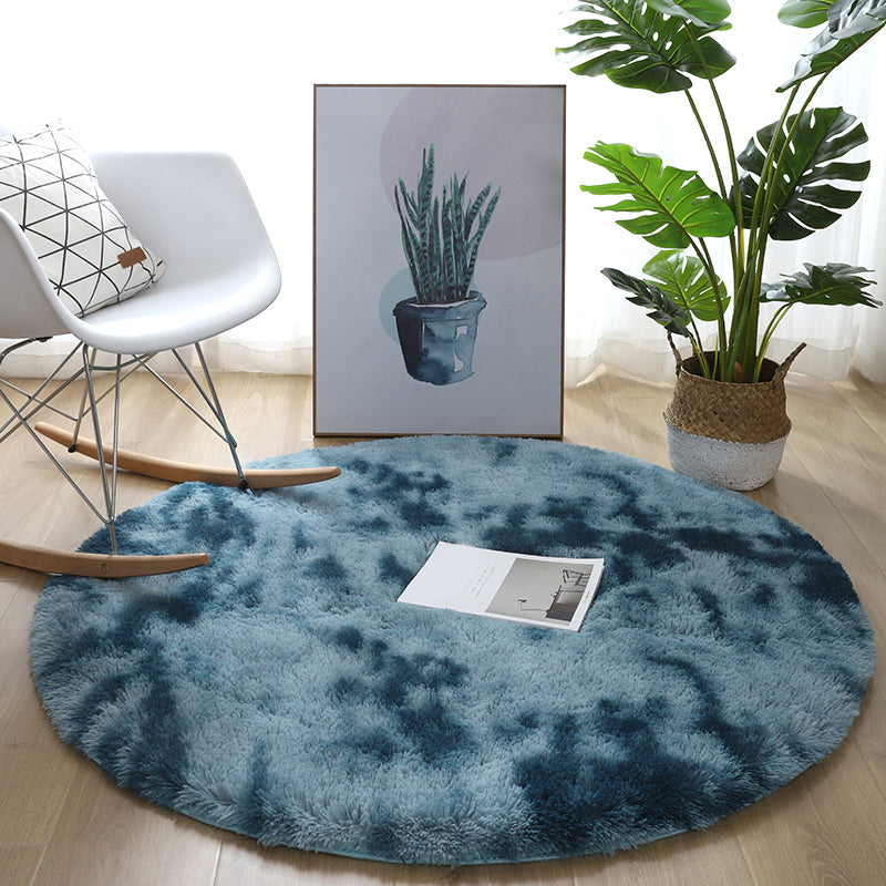 Casual Bedroom Rug Multi Colored Polyster Indoor Rug Non-Slip Backing Easy Care Washable Carpet
