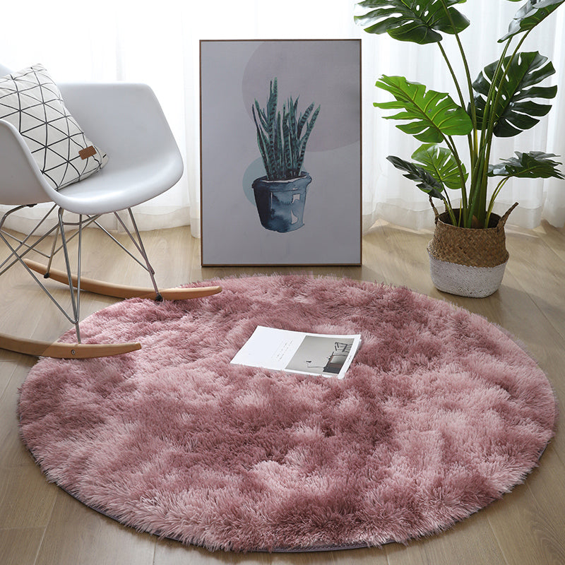 Casual Bedroom Rug Multi Colored Polyster Indoor Rug Non-Slip Backing Easy Care Washable Carpet
