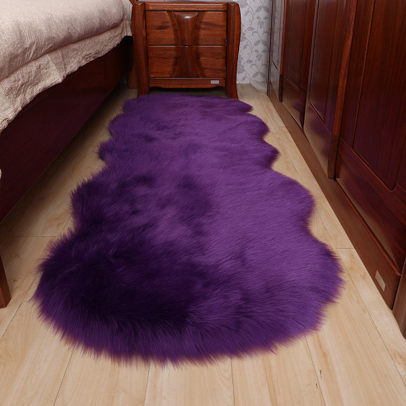 Tappeto novità multicolore Tappeto sintetico in tinta unita Tappeto antiscivolo Tappeto per interni resistente alle macchie per camera da letto