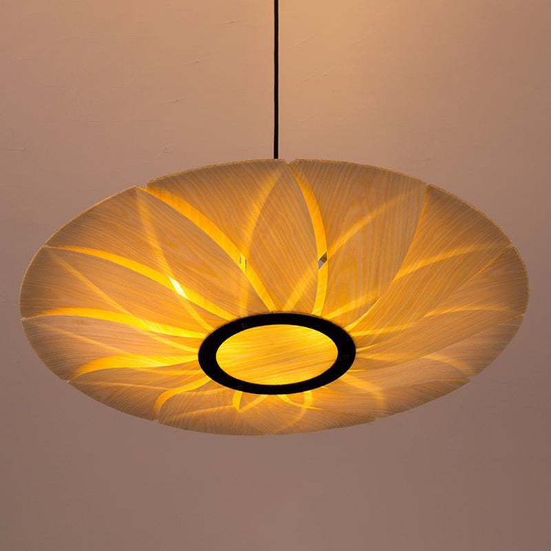 Plant Restaurant Ceiling Suspension Lamp Wooden Decorative Pendant Lighting Fixture