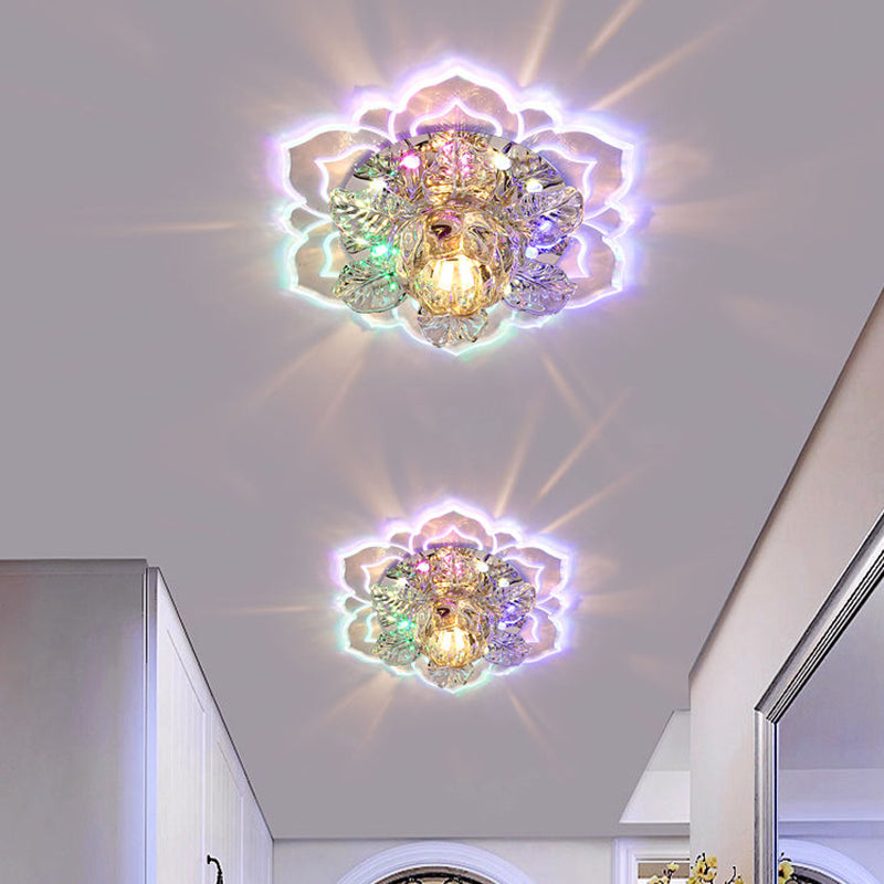Bloemen Led Opbouw Plafondlamp Minimalistisch Helder Kristal Hal Inbouwlamp
