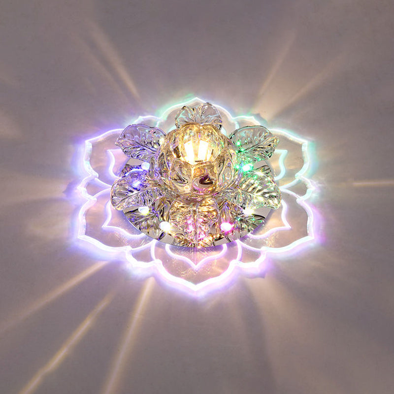Bloemen Led Opbouw Plafondlamp Minimalistisch Helder Kristal Hal Inbouwlamp