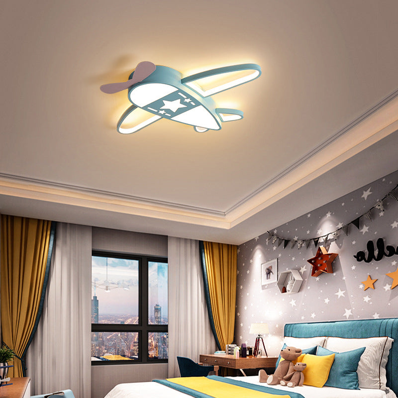 Plafonnier encastré à LED en forme d'avion, plafonnier en acrylique de Style enfants pour chambre d'enfant
