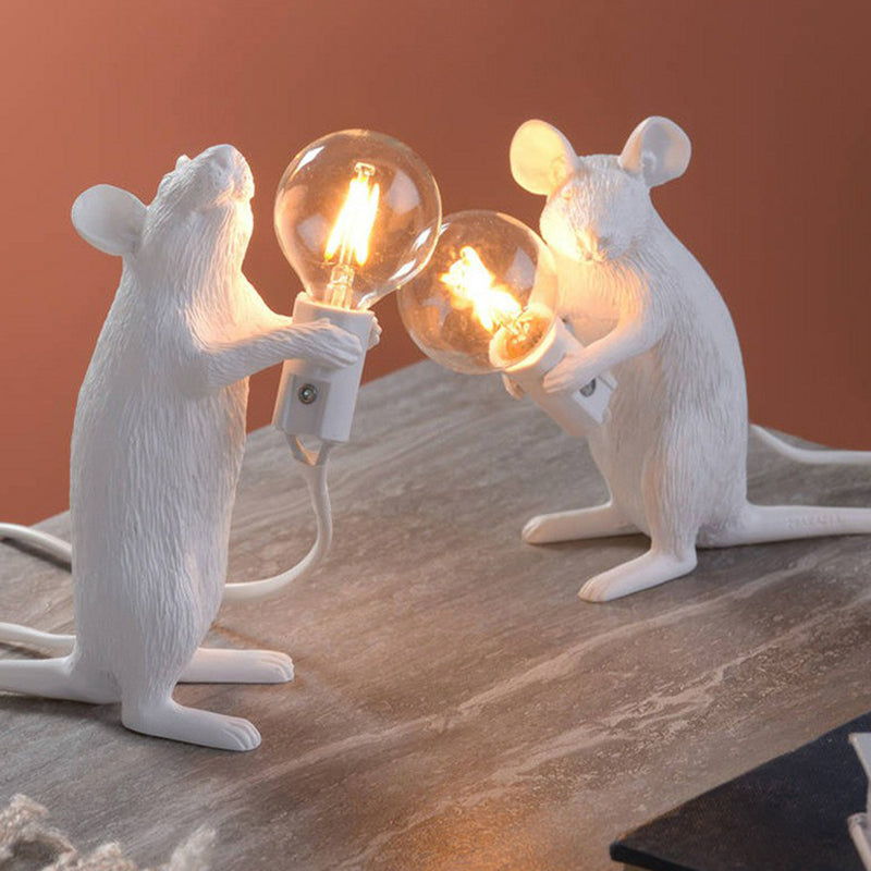 Lampada da letto per lampadina per lampadina per lampadina nuda decorativa con base per mouse