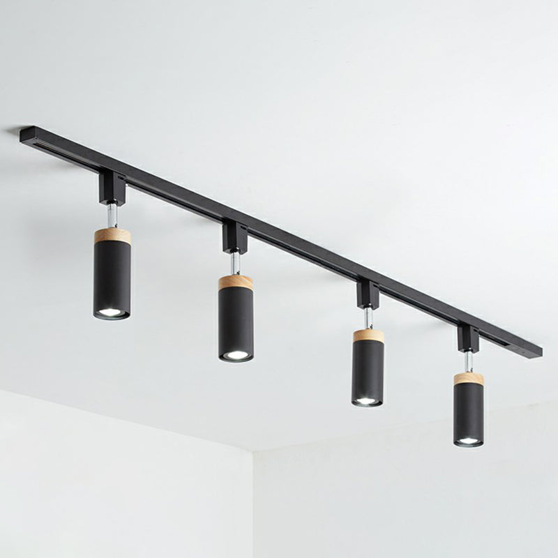Éclairage sur rail de plafond tubulaire, projecteur en métal moderne, éclairage Semi-monté pour usage Commercial