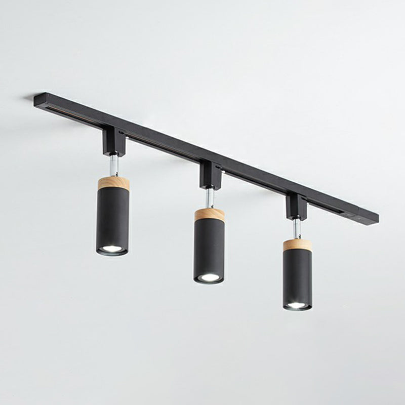 Éclairage sur rail de plafond tubulaire, projecteur en métal moderne, éclairage Semi-monté pour usage Commercial