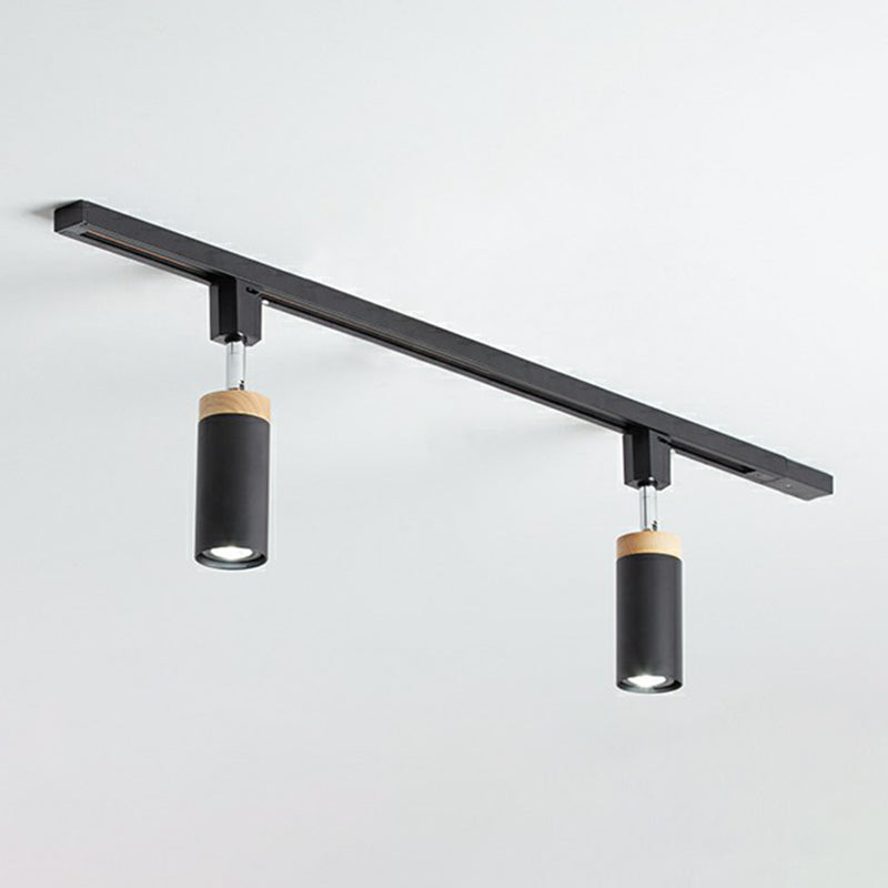 Éclairage sur rail de plafond tubulaire, projecteur en métal moderne, éclairage Semi-monté pour usage Commercial