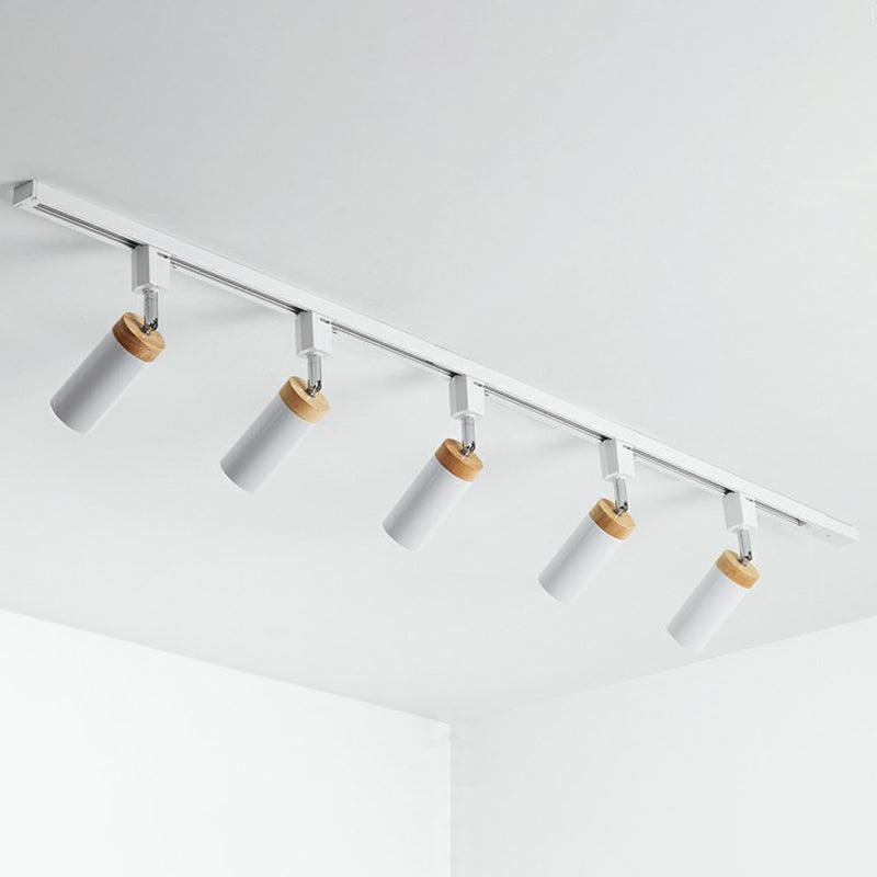 Éclairage sur rail de plafond tubulaire, projecteur en métal moderne, éclairage Semi-monté pour usage Commercial