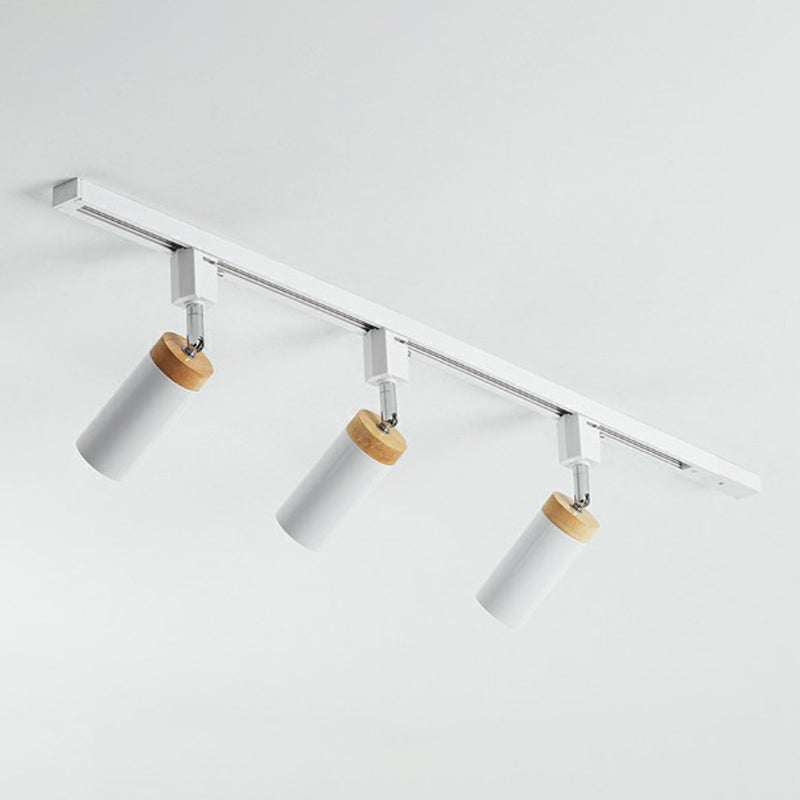 Éclairage sur rail de plafond tubulaire, projecteur en métal moderne, éclairage Semi-monté pour usage Commercial