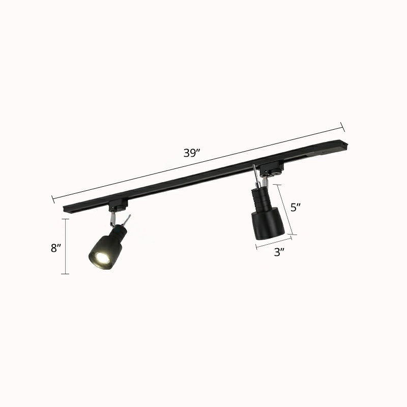 Grenade Spotlight Semi Flush Mount Minimalist Metal Living Room Track Lighting Fixture