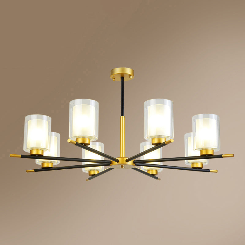 LAMPE DE SUSPENSION CYLINDRE CARRE ET GRAPTE