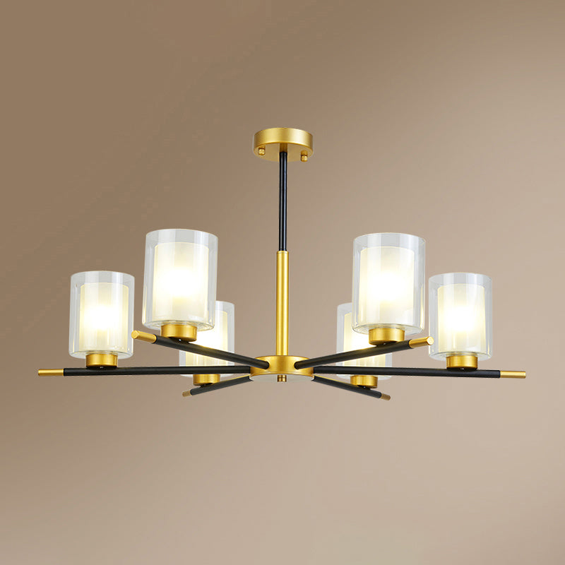 LAMPE DE SUSPENSION CYLINDRE CARRE ET GRAPTE