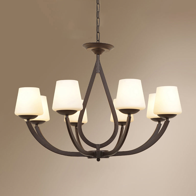 Métal finition noire lustre Swoop ARM PENDANT VINTAGE LUMIN