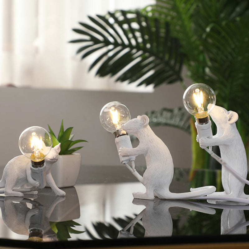 Éclairage de nuit de table de table en forme de souris