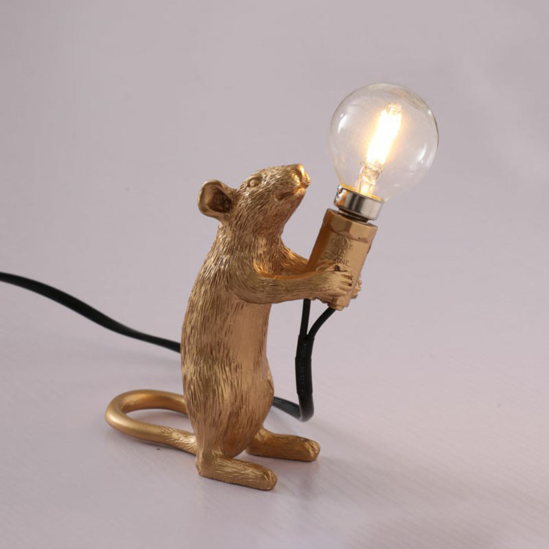 Lampada da tavolo a forma di topo in stile per bambini Lampa