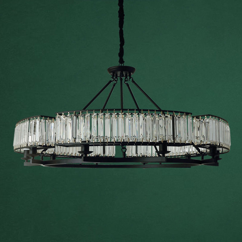 Lustre en forme de boucle moderne Crystal Prism Pendant Lighting pour le salon