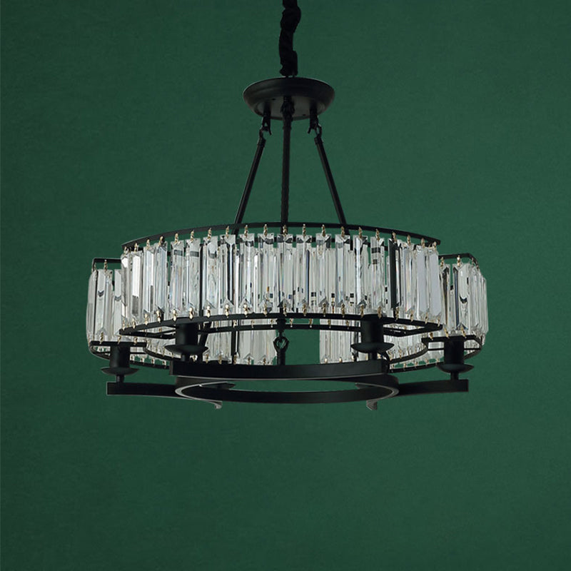 Moderne lusvormige kroonluchter kristal prisma hanger verlichtingsarmatuur voor woonkamer