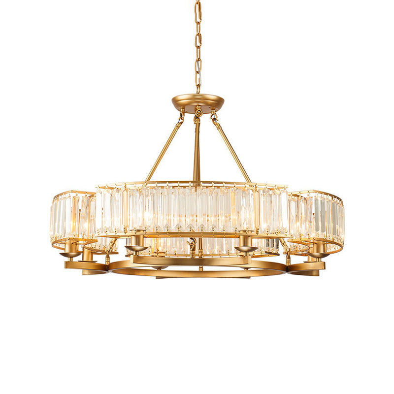 Moderne lusvormige kroonluchter kristal prisma hanger verlichtingsarmatuur voor woonkamer