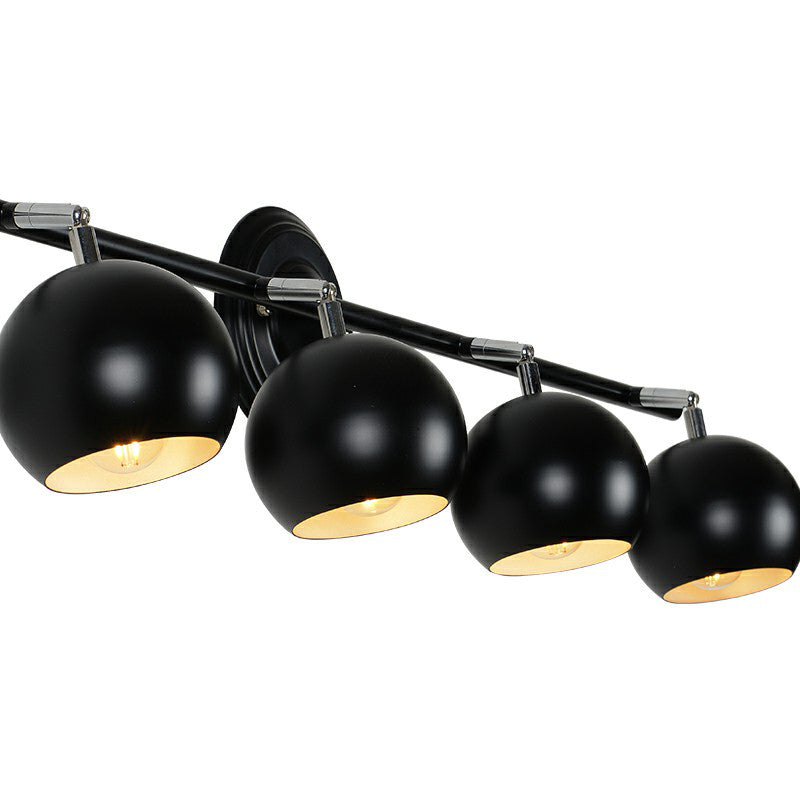 Plafonnier semi-encastré nordique en métal, luminaire sur rail pour Restaurant, dôme
