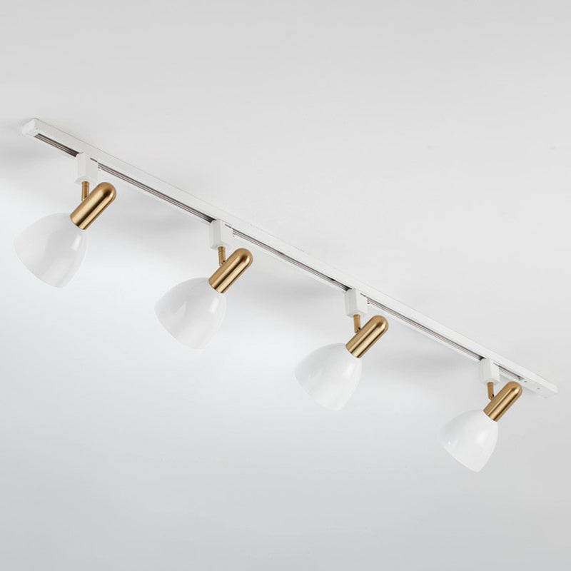 Foco semiempotrado de montaje empotrado estilo macarrón con campana de Metal para sala de estar