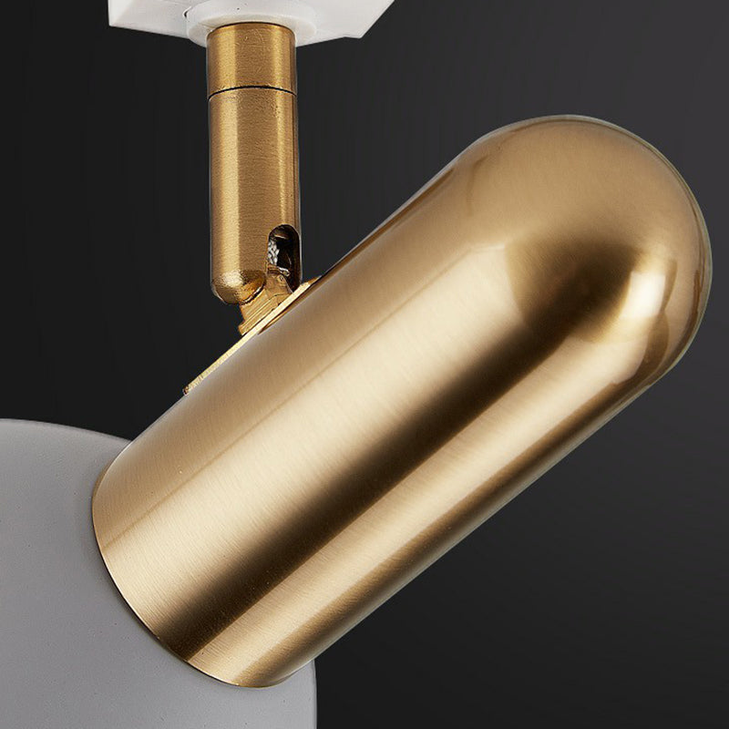 Foco semiempotrado de montaje empotrado estilo macarrón con campana de Metal para sala de estar