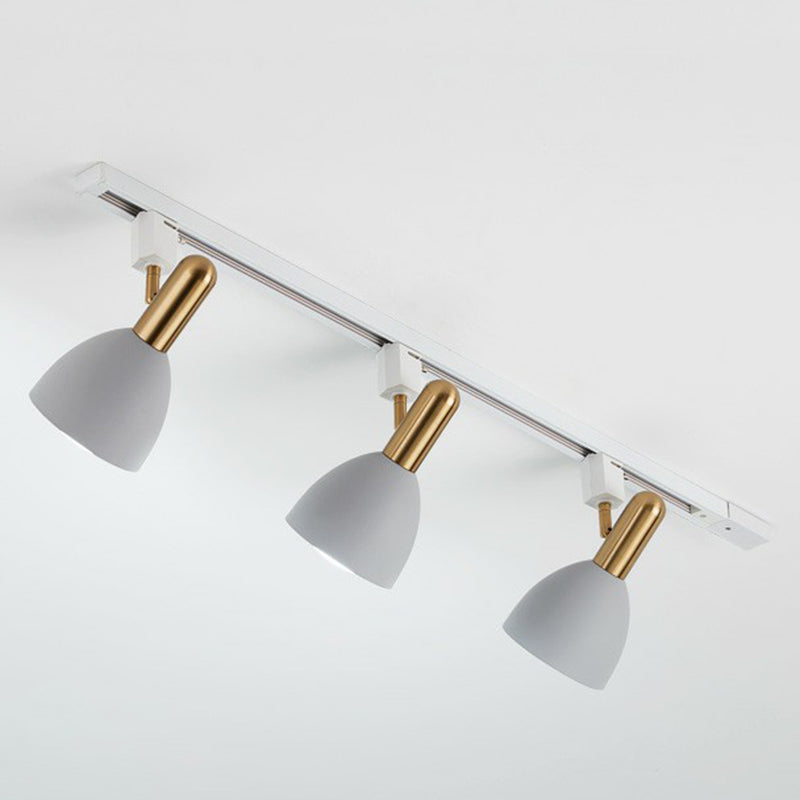 Foco semiempotrado de montaje empotrado estilo macarrón con campana de Metal para sala de estar