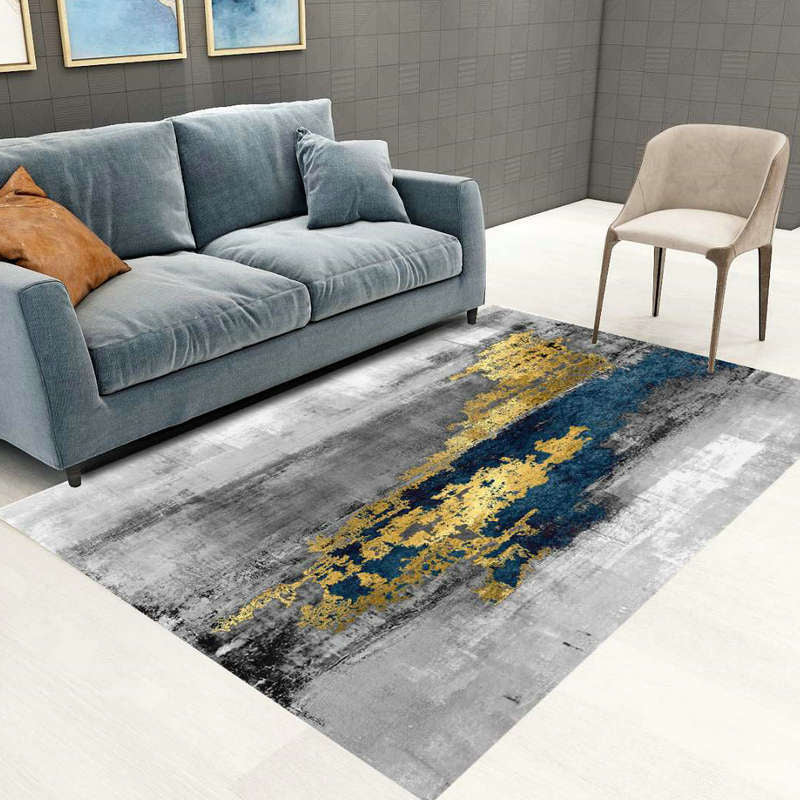 Tapis décoratif à domicile moderne Synthétique à imprimé multicole