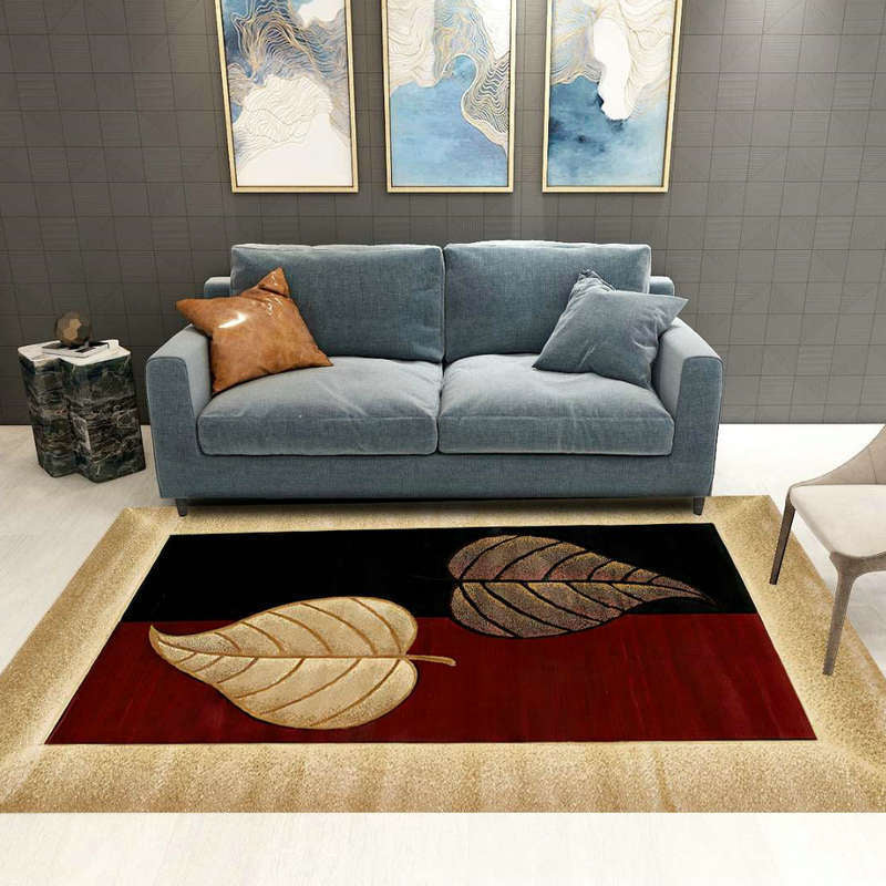 Tapis décoratif à domicile moderne Synthétique à imprimé multicole