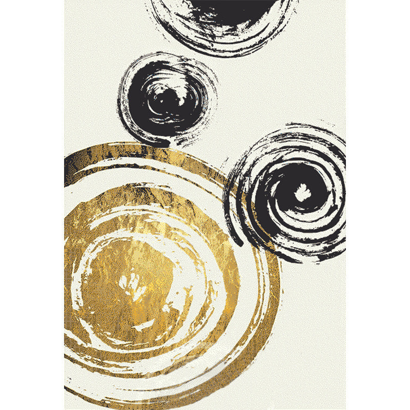 Minimalist Abstract Pattern Rug Multi Colored Polyester Carpet Washable Pet Friendly Anti-Slip Rug for Drawing Room