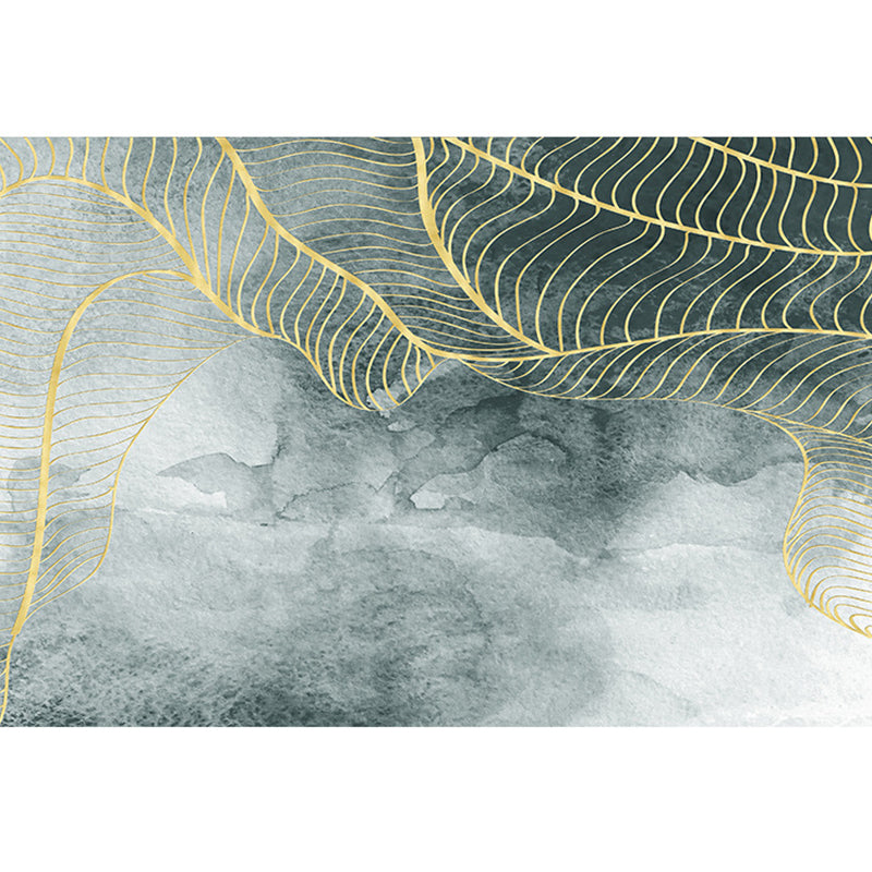 Simplicity Abstract Line Print Rug Multi Color Polypropylene Rug Anti-Slip Backing Stain Resistant Pet Friendly Area Carpet for Room