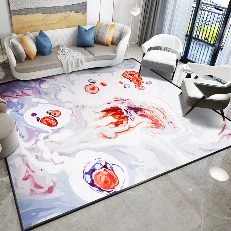 Dazzling Modern Rug Multicolor Abstract Print Rug Non-Slip Machine Washable Stain Resistant Rug for Drawing Room