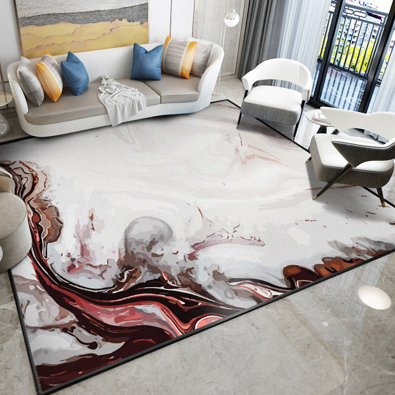 Dazzling Modern Rug Multicolor Abstract Print Rug Non-Slip Machine Washable Stain Resistant Rug for Drawing Room