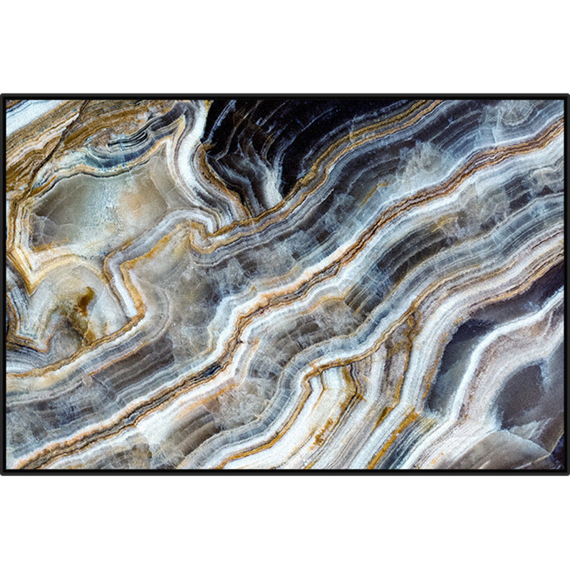 Art Deco Nordic Rug Multi Color 3D Marble Print Carpet Anti-Slip Stain Resistant Pet Friendly Rug for Great Room