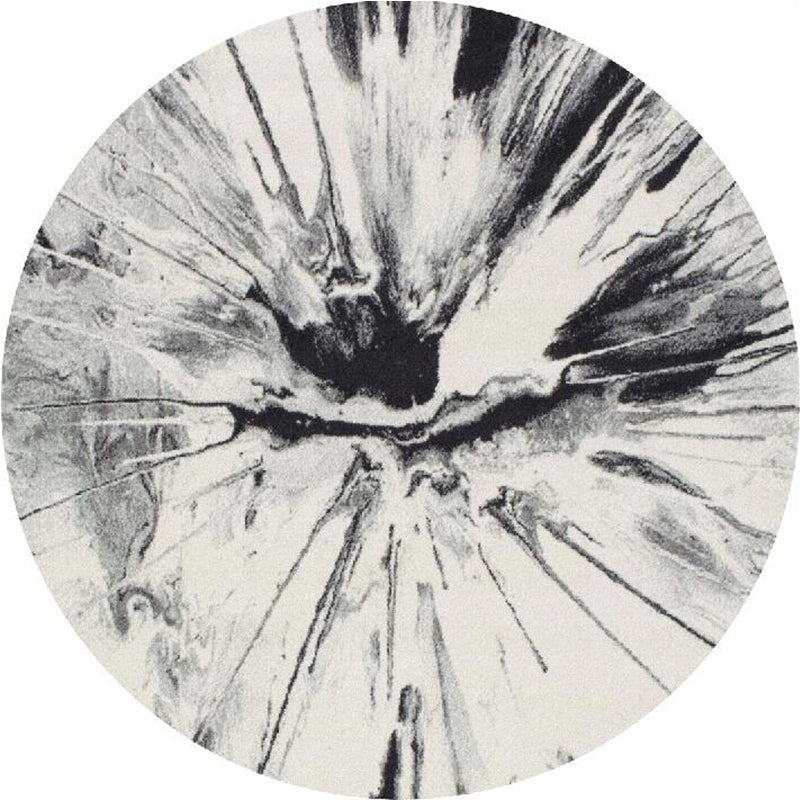 Minimalistischer moderner Teppich Multicolor-Aquarell-Print Teppich Haustierfreundlicher Maschinenwaschableie-Rutschteppich für Wohnzimmer