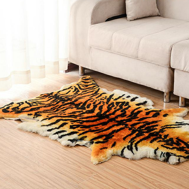 Alfombra de estampado de animal creativo de lana de cordero múltiple alfombra interior de lana interior sin deslizamiento alfombra de área amigable para mascotas