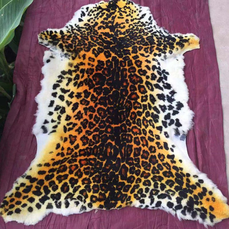 Alfombra de estampado de animal creativo de lana de cordero múltiple alfombra interior de lana interior sin deslizamiento alfombra de área amigable para mascotas