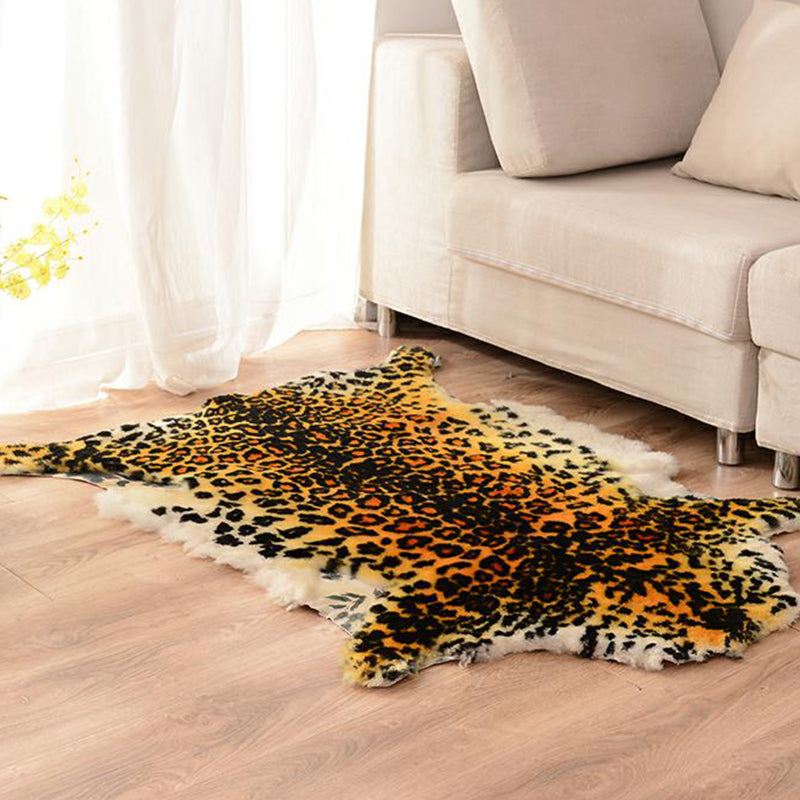 Alfombra de estampado de animal creativo de lana de cordero múltiple alfombra interior de lana interior sin deslizamiento alfombra de área amigable para mascotas