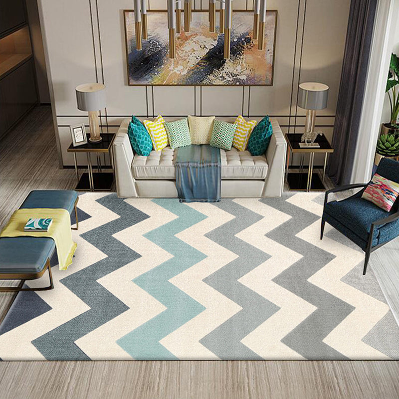 Tapis en polypropylène Southwestern Southwestern Southwestern Stripe Stripe Imprimé Areat Not Slip Backing Pet Animal Facile Care Adroor pour décor pour décoration