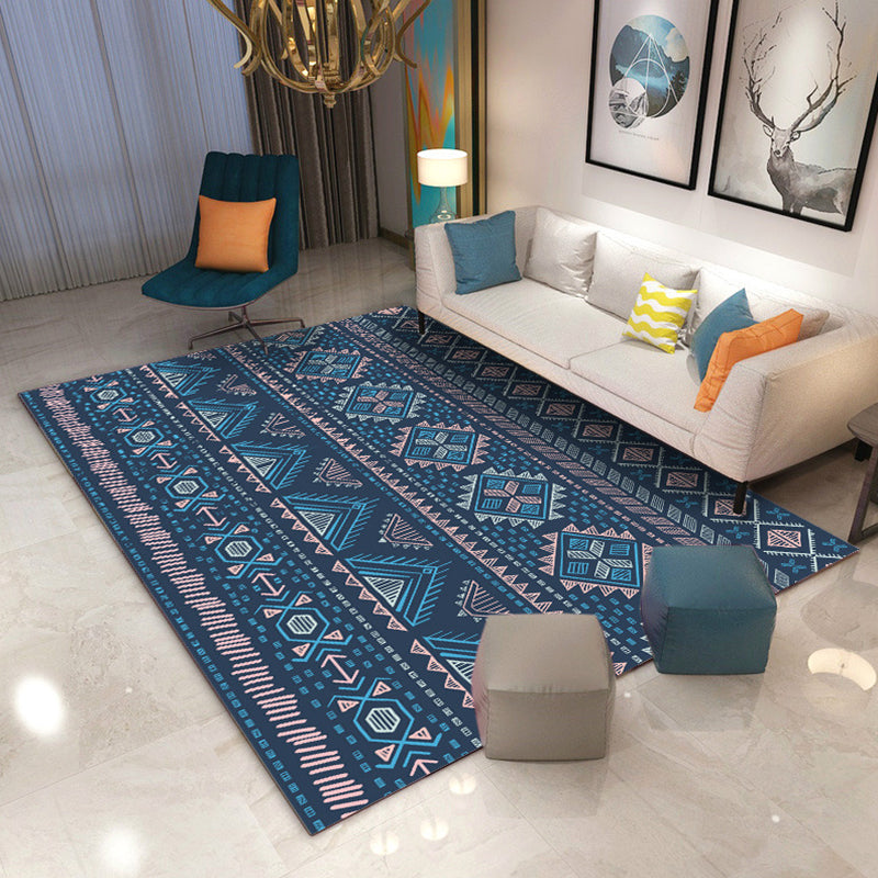 Minimalistisch woonkamertapijt Multi gekleurd geometrisch printgebied Tapijt Polypropyleen antislip achterkant Huisdiervriendelijk binnentapijt