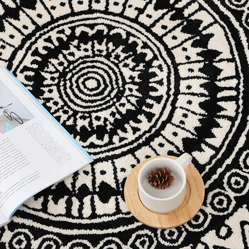 Ethnische Dekoration Teppich Multi-Farb Geometrisch gemustertem Innenteppich Haustierfreundlicher Flecken-resistent Easy Care Teppich