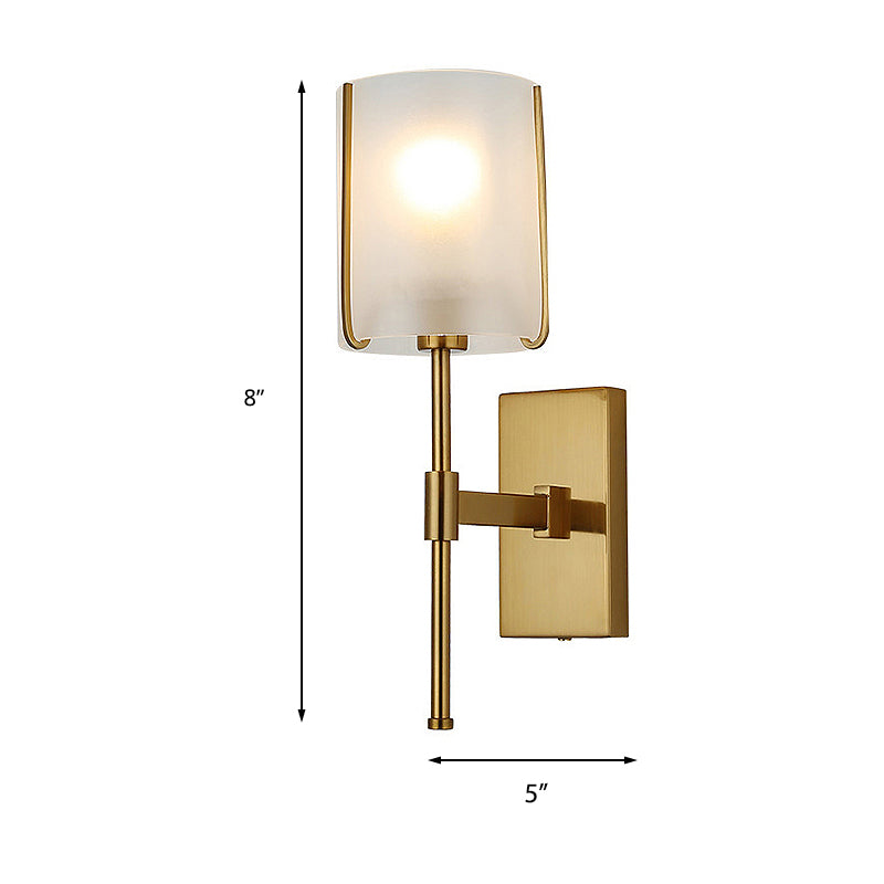 Stoff Schatten Gold Leuchte Lichtzylinder Ein einfacher Kopf Leuchte Leuchte für Wohnzimmer
