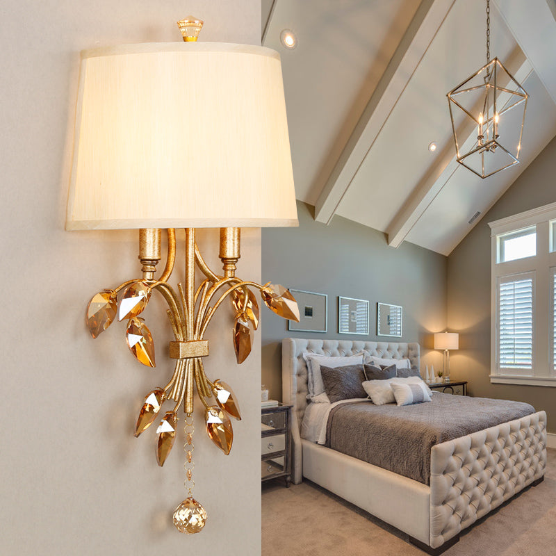 Éclairage mural vintage en laiton en laiton en laiton métallique pour chambre à coucher