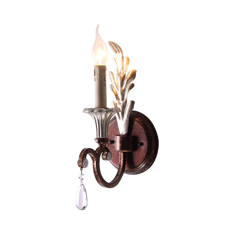 Lampe appliqué à la rouille en métal