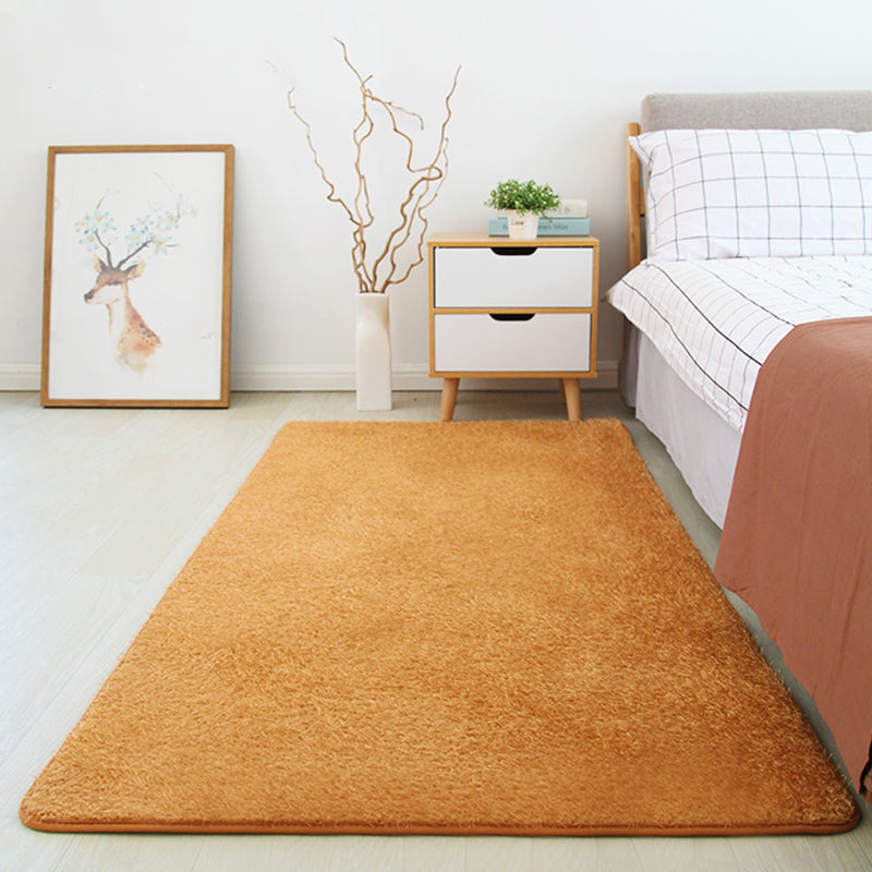 Semplice tappeto a colori solidi Missione di cotone multipla di cotone tappeto non slittata per animali domestici Friendly Easy Care Tappet per camera