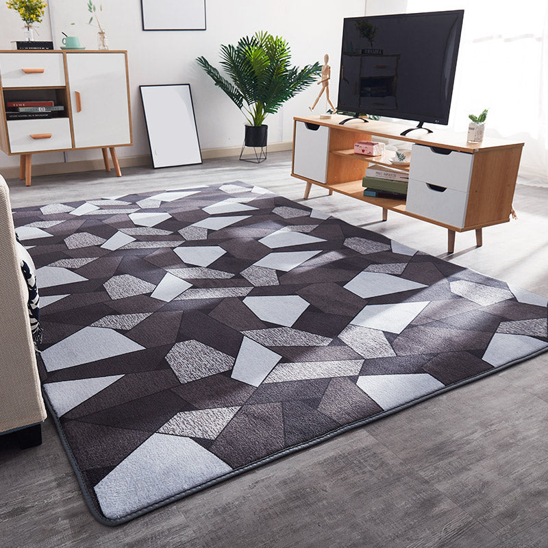 Eenvoudige kamer tapijt multi-gekleurde vaste kleur binnen tapijt Katoenmix Anti-slip achteruitgave Pet vriendelijk binnenvlein